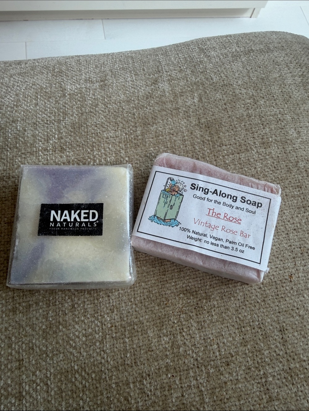 Naked Naturals & Sing-Along Soap Vintage Rose Bar